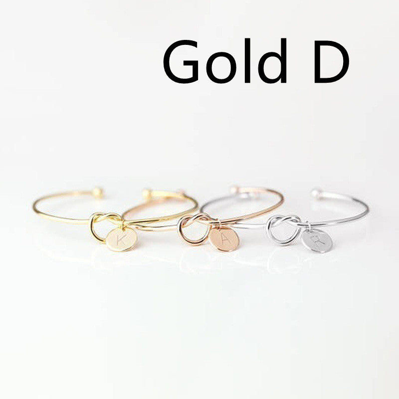 European And American Fashion Dead Knot Letter Bracelet