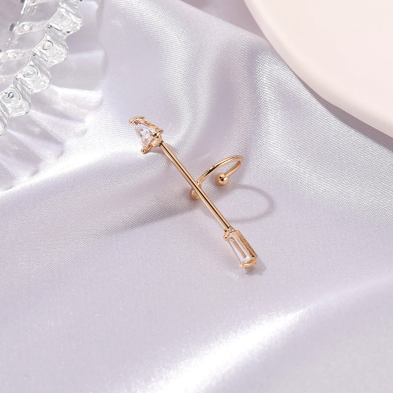 New Style Temperament Zircon Arrow Ear Clip