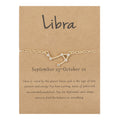 Women's Twelve Constellation Chain Bracelet In Paper Card