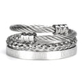 Braided Square Stainless Steel Bracelet
