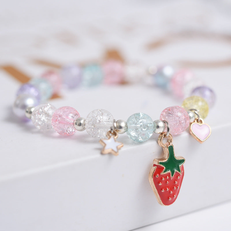 Korean Style Fashion Popping Crystal Small Daisy Bracelet
