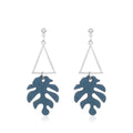 And Simple Leaf Earrings Forest Geometry