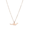 Italian Rose Gold Dinosaur Necklace Fashion Personality Style Alloy Plating