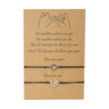 Simple Creative Alloy Moon Sun Braided Bracelet