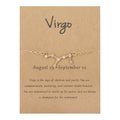 Women's Twelve Constellation Chain Bracelet In Paper Card