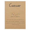 Women's Twelve Constellation Chain Bracelet In Paper Card