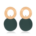 European And American Geometric Earrings Simple Three-dimensional