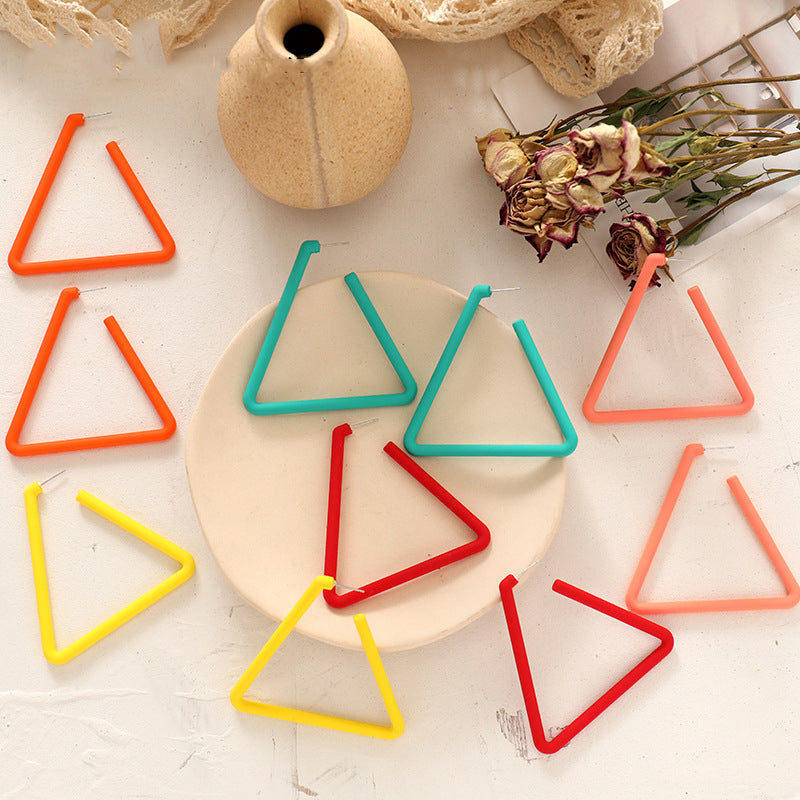 Exaggerated Geometric Large Earrings Personality Long