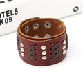 Vintage braided leather bracelet