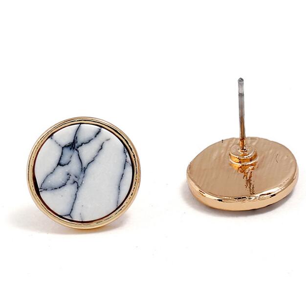 Marble Geometric Earrings