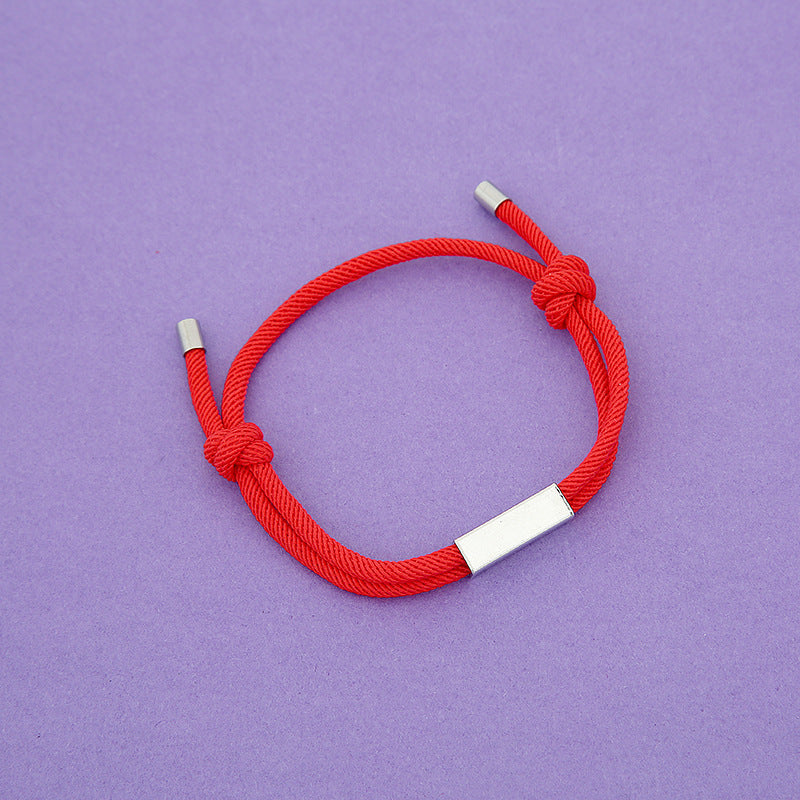 Simple Milan Rope Bracelet For Men And Women Hand-knitted Accessory