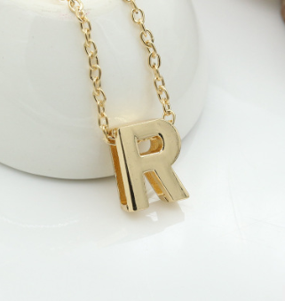 Fashion accessories with 26 letter necklaces Korean version of the clavicle chain