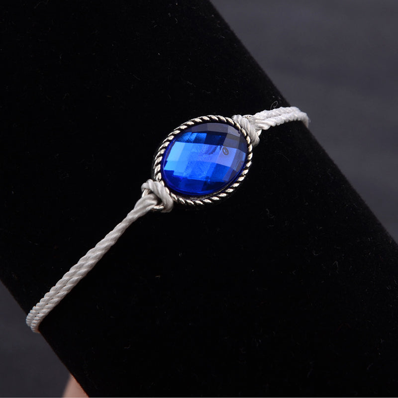 Wave blue gemstone bracelet