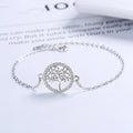 Sterling Silver Tree Of Life Bracelet Women's Niche Design