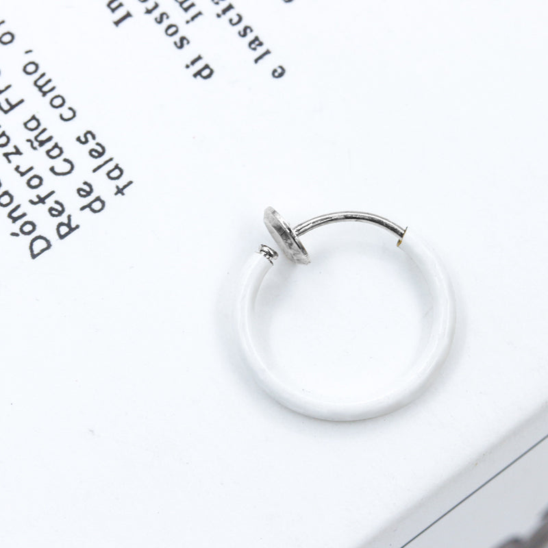 Simple Small Hoop Earring Fashion Single Non-pierced