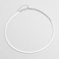 Simple And Low-key Short Clavicle Blade Chain Flat Snake Bone Chain Necklace