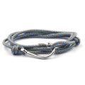 Fashion Anchor Fish Hook Bracelet Handmade Rope