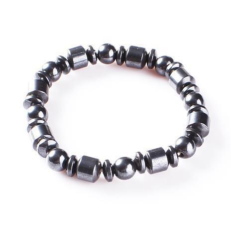 Health care Black healf moon magnetic black stone magnetic therapy slimming Bracelet Weight Loss Round Black Stone Bracelets