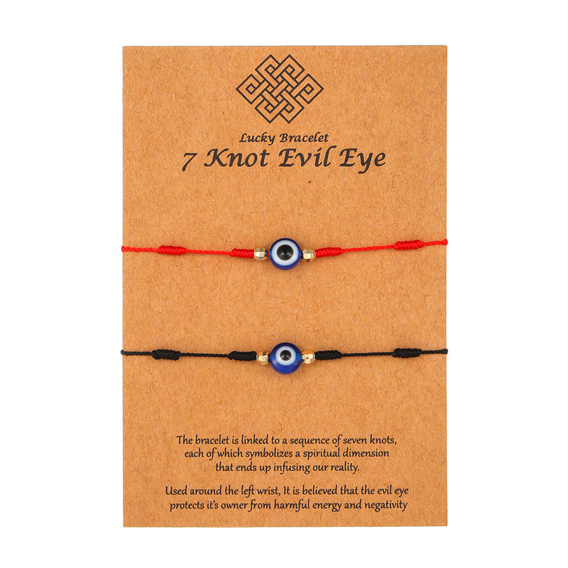 Personality 7 Knot Red String Bracelet