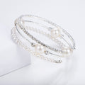 Pearl,  Crystal & Rhinestone Bracelet