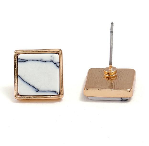 Marble Geometric Earrings