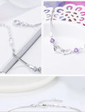 Simple happiness signal heart-shaped 925 bracelet