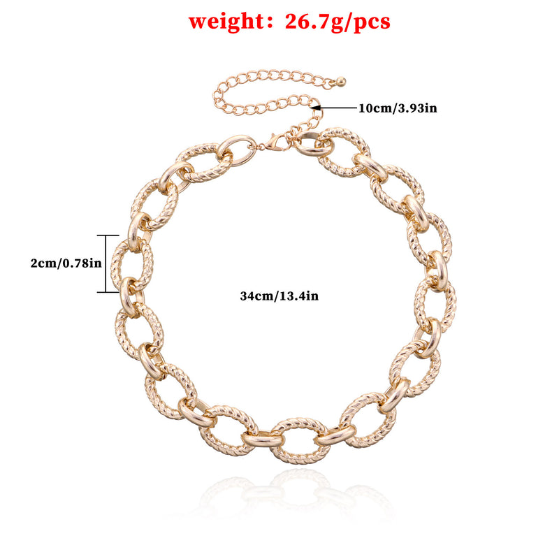 Accessories Fashion Trend Hip-hop Ins Style Short Clavicle Chain