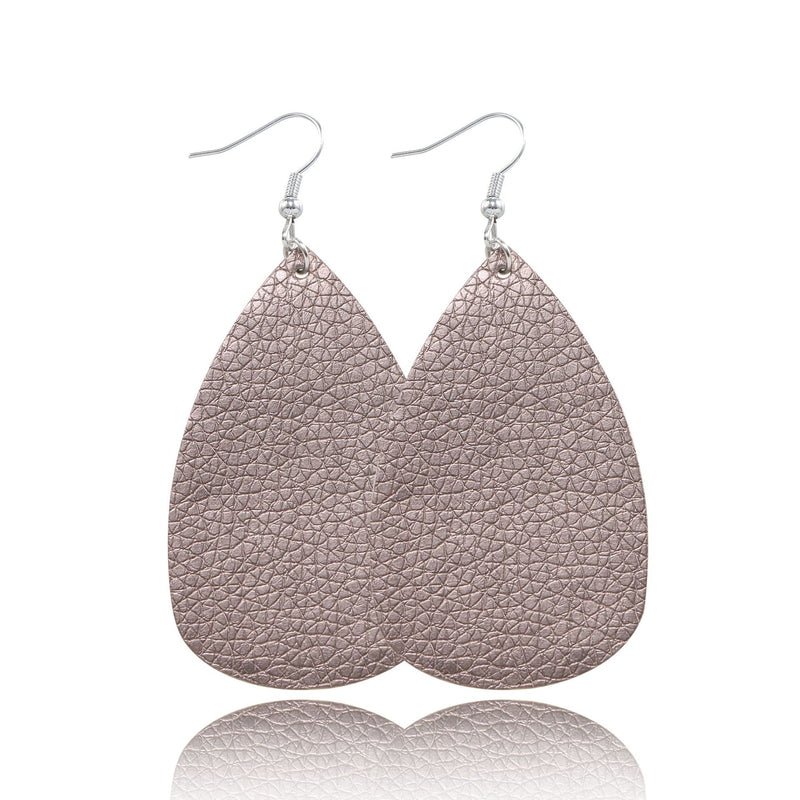 Composite leather earrings