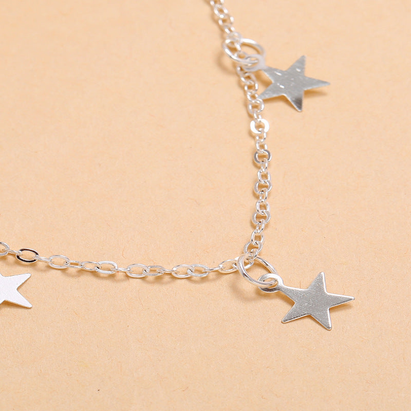 Fashion Simple Five-Pointed Star Pendant Necklace