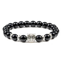 Turquoise Beaded Owl Yoga Bracelet