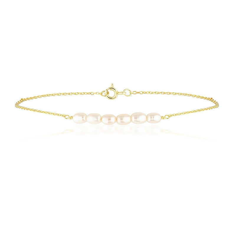 Fashion Baroque Shaped Pearl Anklet