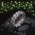 Zircon Cuban Chain Ring Men's Full Zirconium Plating