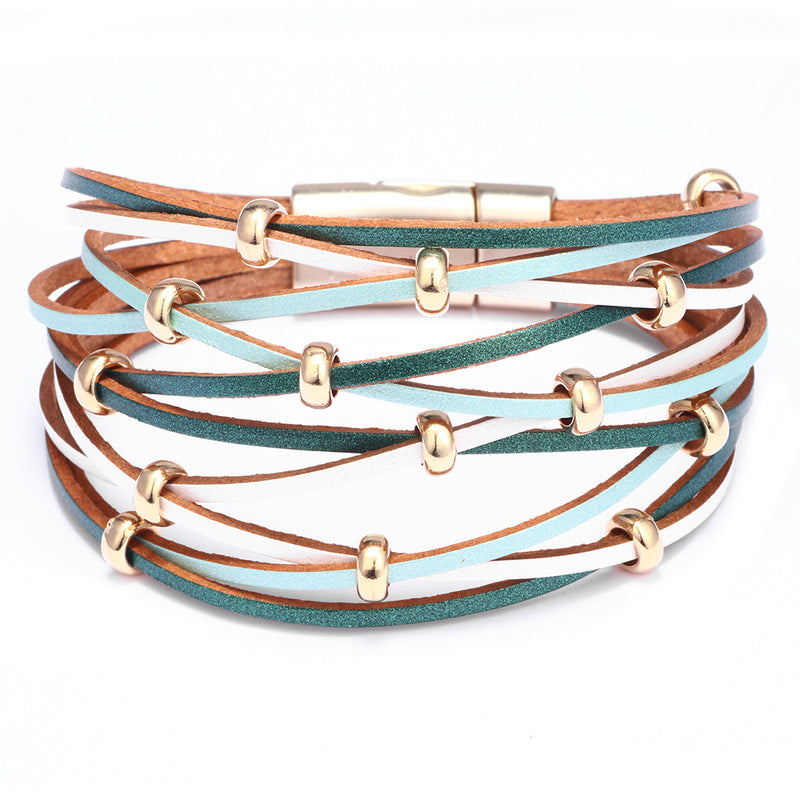 Multi-Layer Braided Leather Bracelet