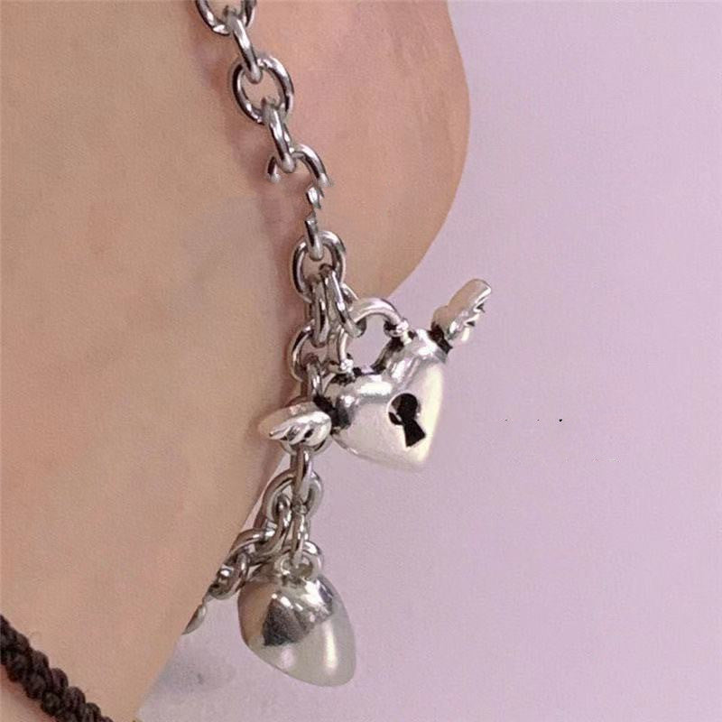 Bracelet Stainless Steel Heart Shaped Magnet