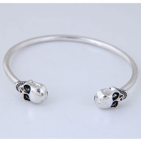 High End Fashion Alloy Vintage Double-sided Skull  Bracelet