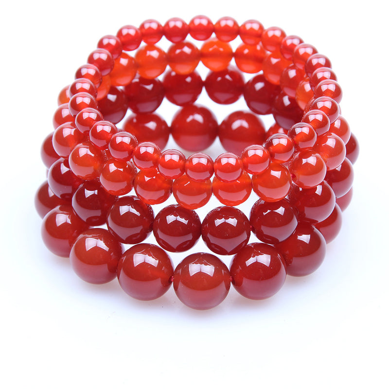 Brazilian Red Agate Chalcedony Bracelet Women's Bracelet Jewelry