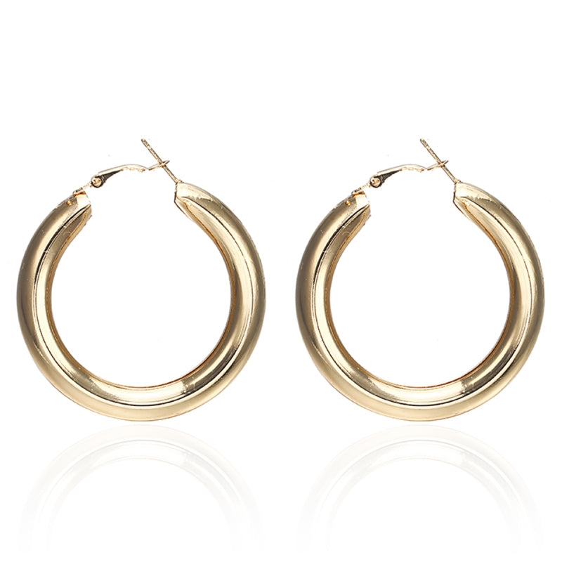 Exaggerated fashion alloy ring earrings