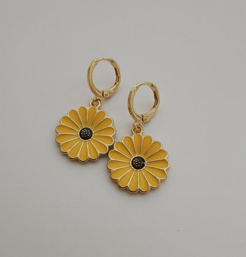 Summer Earrings Yellow Daisy Earrings