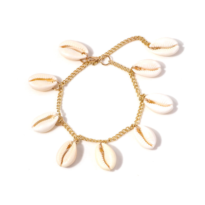 Shell chain bracelet