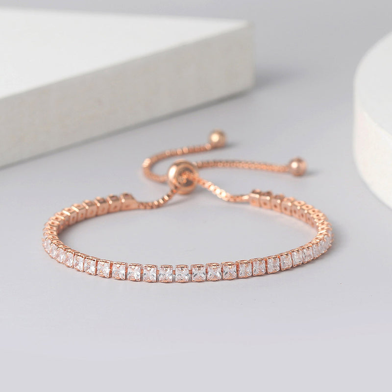 Women's Fashion Simple Single Row Diamond Bracelet