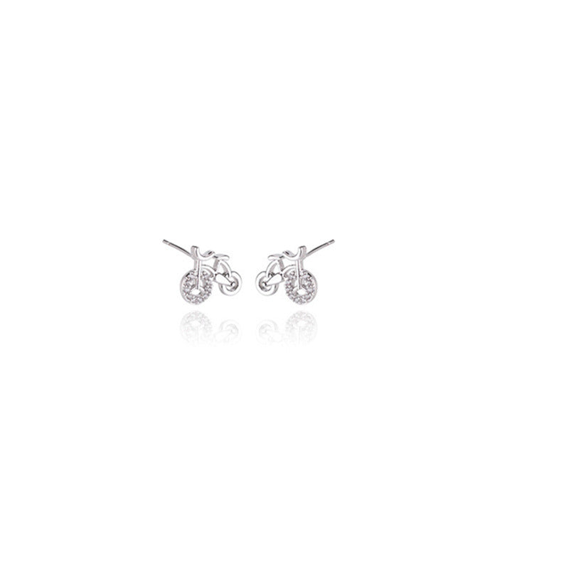 Sweet bicycle earrings