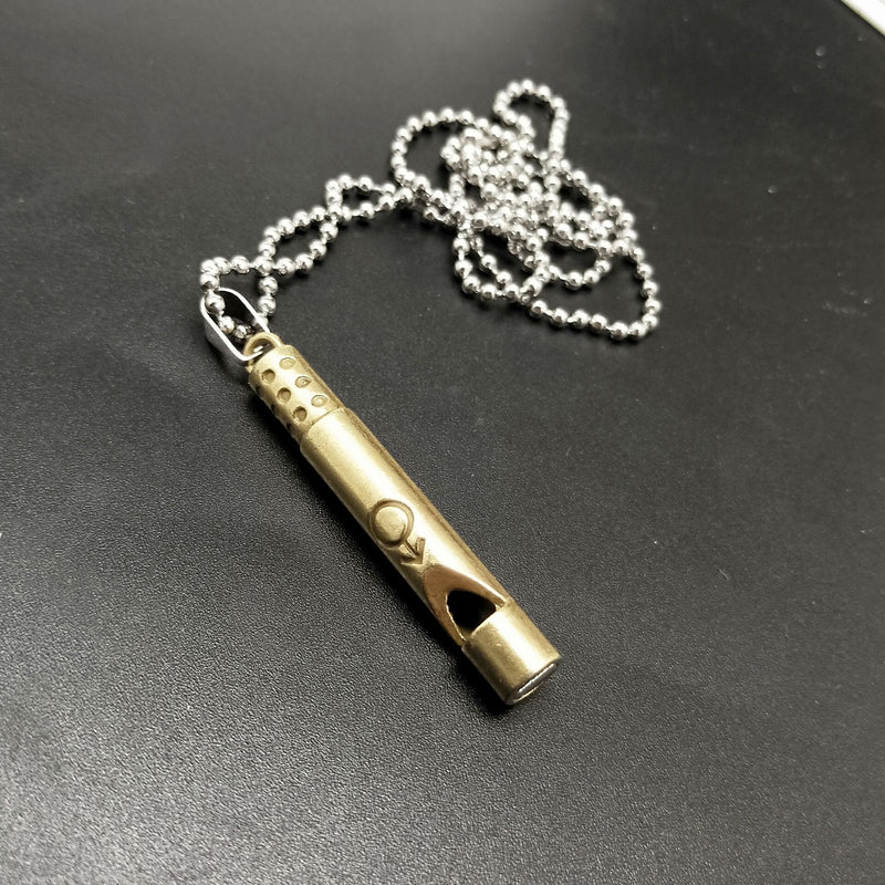 European And American Cross-border Whistle Necklace Can Be Blown