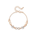 Pearl Embellished With Diamonds 8-shaped Adjustable Hand