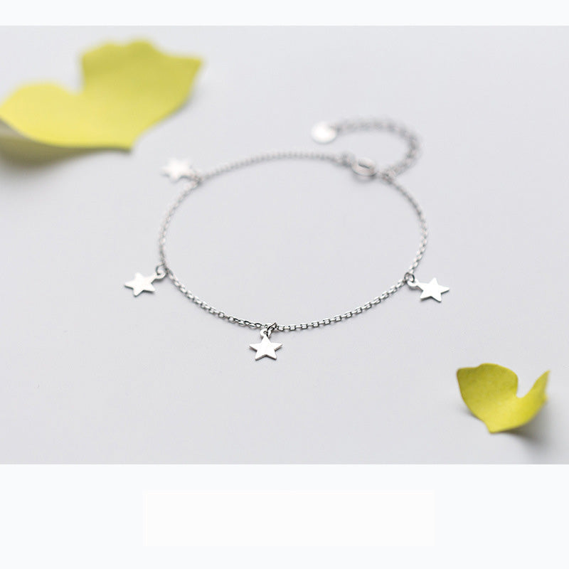 Five-Pointed Star Anklet Bracelet Cute Star Simple Jewelry