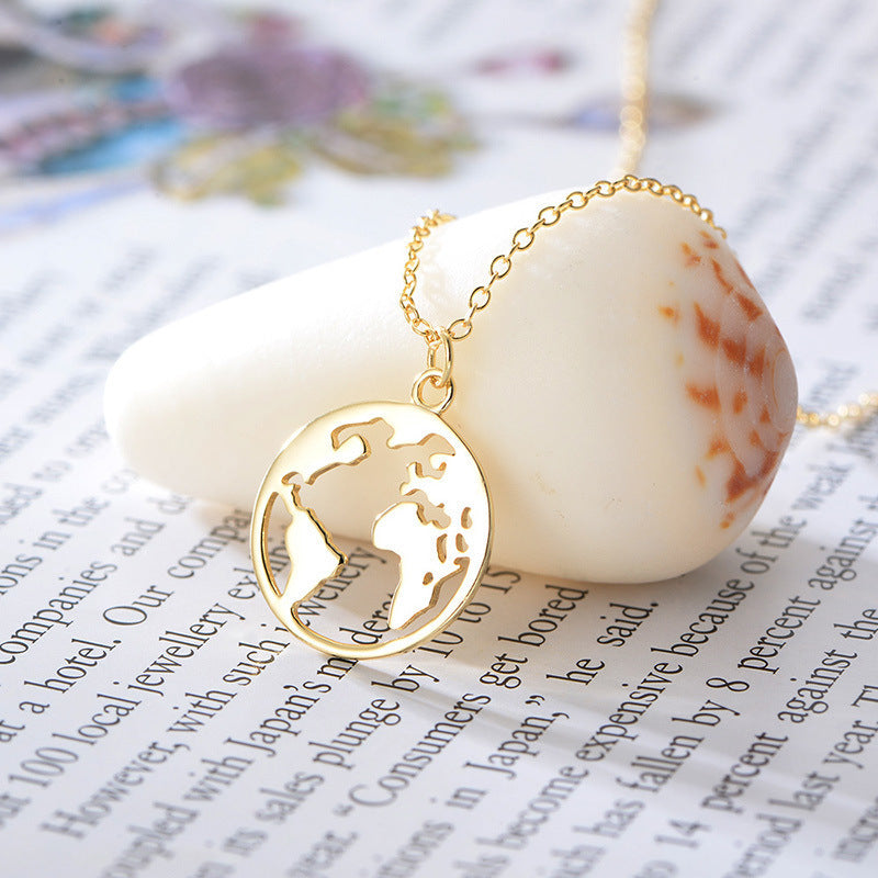 World map Necklace