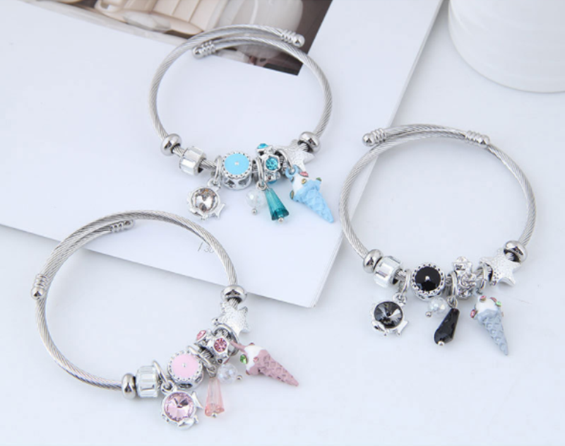 Stainless steel fashion DIY bracelet