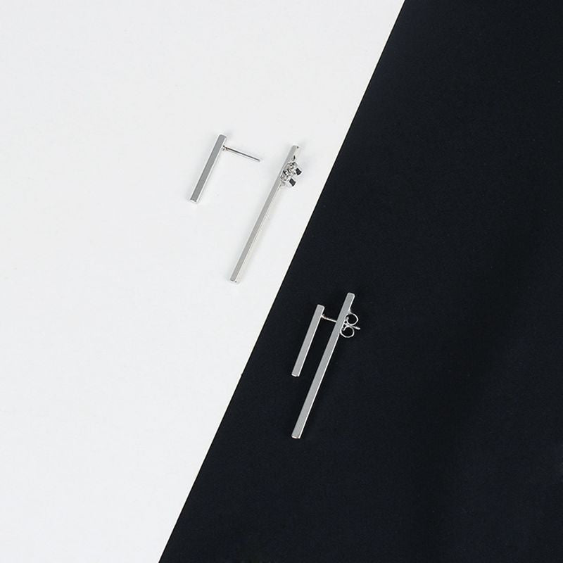 Minimalism Gold Silver Punk Simple Bar Earrings For Women Geometry Ear Earrings Fine Jewelry