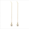 Water droplet tassel asymmetric ear line