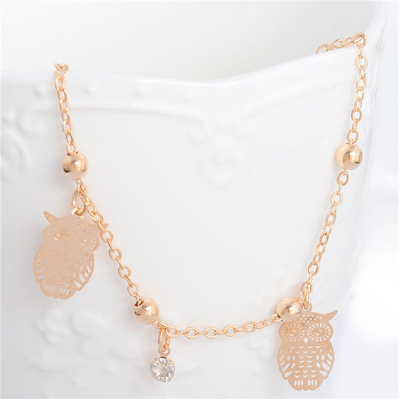 Fashion Simple Creative Owl Alloy Anklet