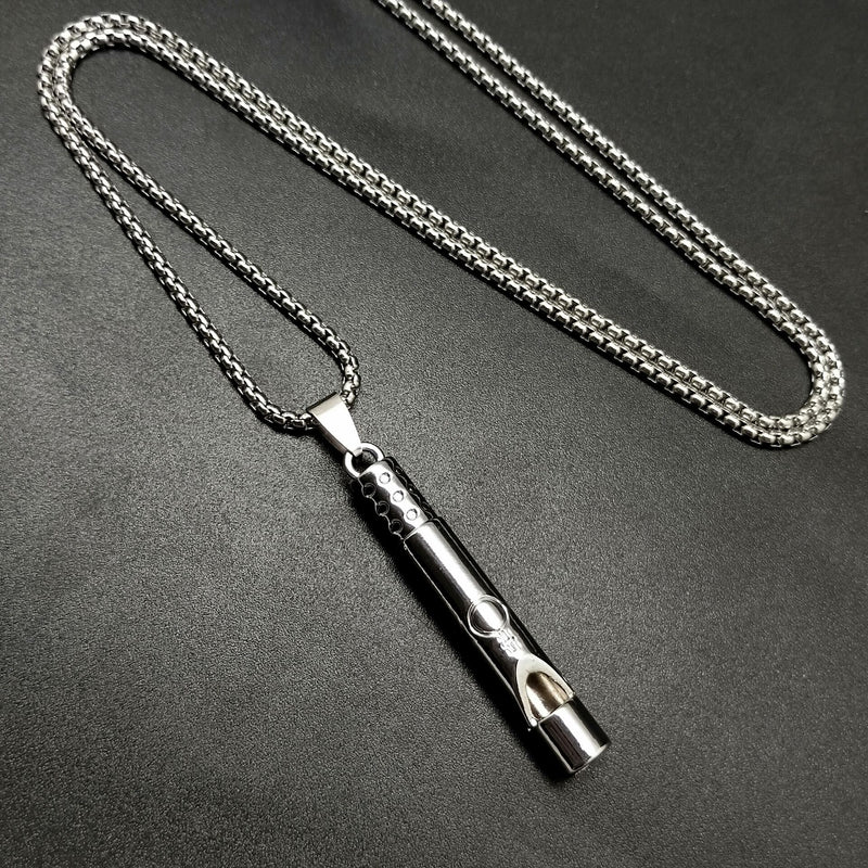 European And American Cross-border Whistle Necklace Can Be Blown